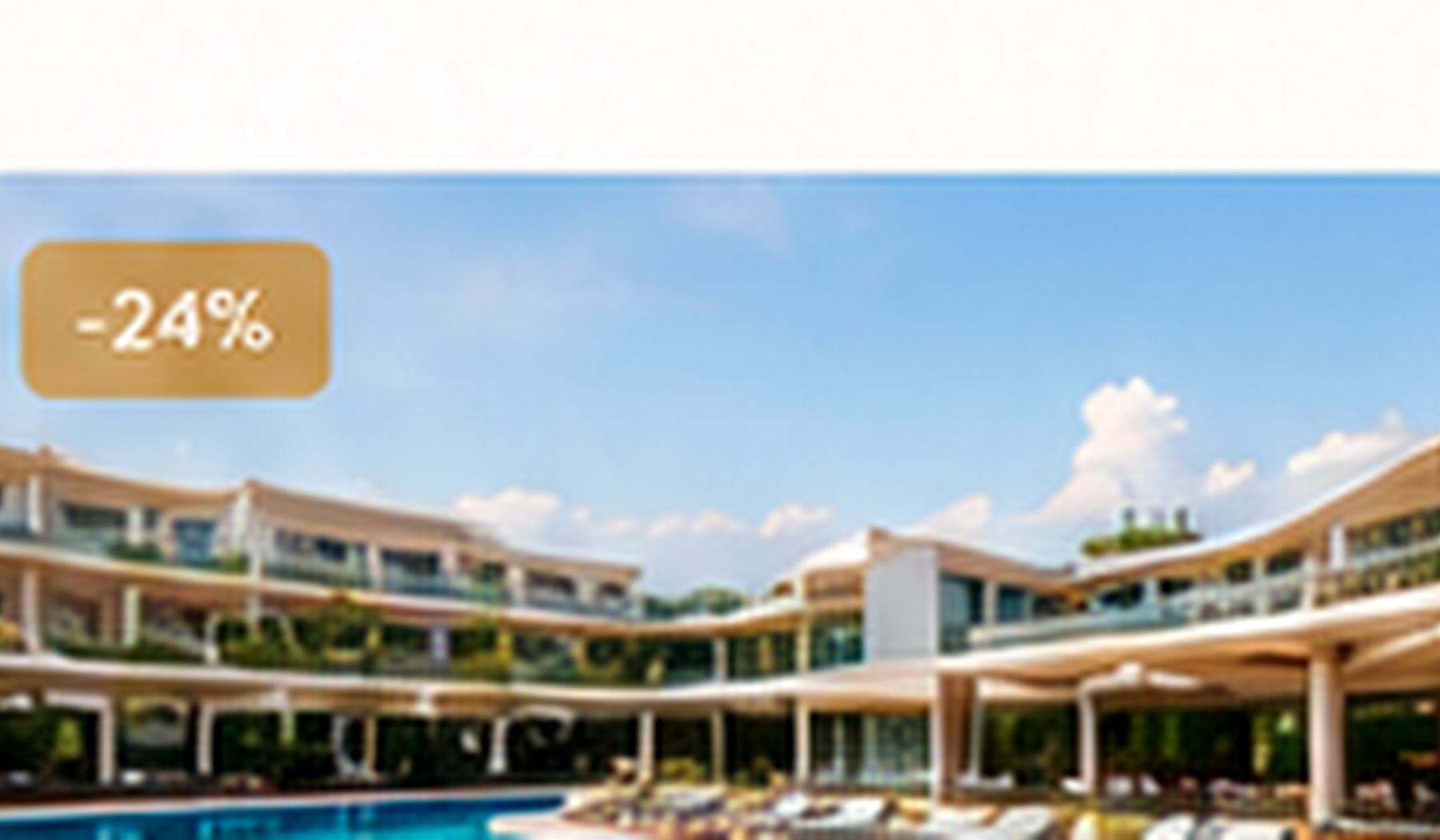 Hotelanlage mit Pool